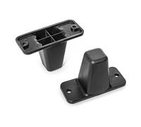 Hrtyvhin Case Bottom Foot Replacement in Black PVC with 60 Mm Size, Raised T Profile Structure for Suitcase Maintenance, Scuff Relief Needs