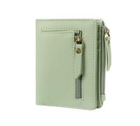 Hrtyvhin Compact Double Fold Microfiber Wallet for Ladies RFIDs Safe Anti Skimming Design 12 Card Capacity Wallets for Women Small