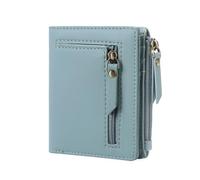 Hrtyvhin Compact Double Fold Microfiber Wallet for Ladies RFIDs Safe Anti Skimming Design 12 Card Capacity Wallets for Women Small