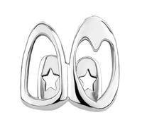 Hrtyvhin Copper Plated Openwork Heart Grillzs Accessory for the Modern Fashion Statement Pieces Daily Use Trendy Mouthpiece