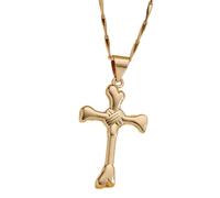 Hrtyvhin Crosses Necklace Charm Pendant Comfort Fits with Adjustable Length Chain for Everyday Wear Fashion Jewelry