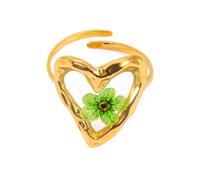 Hrtyvhin Delicate Flower Pattern Rings Jewelry Unique Accessory Individualized Open Adornment for Gatherings Beautiful