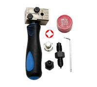 Hrtyvhin DIN Brake Pipe Forming Tool 3/16 Inch 4.75 Mm Manual Press Clamp Assembly Metal Working Parts Seven Piece Package for Tubing Replacement Tasks Replacement Hand Tool Line Service