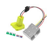 Hrtyvhin Direct Wire Battery to 12V Converter for Portable Electronics Work, 17V-65V Input Module with ABS Dock and Heat Sink, Conventional 12V20A