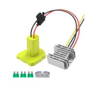 Hrtyvhin Direct Wire Battery to 12V Converter for Portable Electronics Work, 17V-65V Input Module with ABS Dock and Heat Sink, Conventional 12V10A