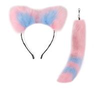 Hrtyvhin Ears Headband and Tail Pendant Accessories Unique Charm for Car and Backpack Stylish Handbag Backpack Decoration Animal Tail Pendant