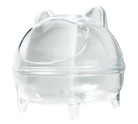 Hrtyvhin Easy to Clean Hamster Sand Bath Container Featuring Spacious Space for Easy Daily Caring Routine Simplify Pet Grooming Large