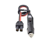 Hrtyvhin EC5 Vehicle Power Adapter Wire, Socket Plug Cable 14AWG 40Cm with LED Light and 10A Fused Part for 12 / 24V Use