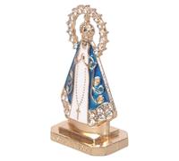 Hrtyvhin Elegant Alloy Religious Metalwork Prayer Figurine With Rhinestones Embellished For Home Worship Area And Gift Giving Spiritual Believers