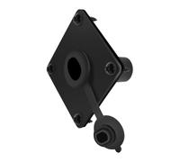 Hrtyvhin Ethernet Feedthrough Coupler CAT6 RJ45 Panel Adapter Featuring Female-to-Female Interfaces, Fixed Square Plate, Covered Socket, Outdoor Cabinet Use