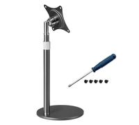 Hrtyvhin Freestanding Monitor Stand, 75 X 75 Mm Plate, Telescopic Vertical Upright, Metal Desktop Base, Portable Screen Positioning Aid, Daily Desk Organizer