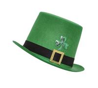 Hrtyvhin Green Shammock Hat For StPatrick Day Tall Holiday Headwear Irish National Celebration Caps Festival Props StPatricks Hat