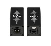 Hrtyvhin Ground Loop Isolator Passive Line Helper Aluminum Housing for Rehearsal Broadcast Meeting Room Mixing Systems Ground Hum Remover Inline Cleaner Mixer Camera Microphone Interface Live Chain