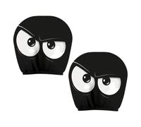 Hrtyvhin Halloween Ghostly Design Car Headrest Covers Soft Fabric Protectors For Interior Accessories Machine Washable 1 Pair Funny Halloween Accessories