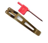 Hrtyvhin High-Strength Flashlight Belt Clamps Replacement for EDC3 EDC29 EDC25 EDC23 Quick-Install Back Clip Metal Alloy Flashlight Clamps with Quickly Release Clip
