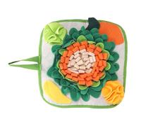Hrtyvhin Interactive Snuffle Rabbits Toy Soft Mat Puzzle Feeding Toy for Rabbits Training and Boredom Relief Nosework Puppy Slow Feeding Training Mat
