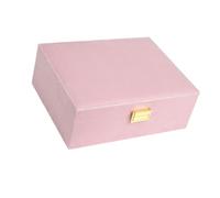 Hrtyvhin Large Capacity Jewelry Case Sophisticated Casket Large Size Display Holder for Travel Home Rings Storage Box