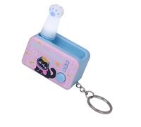 Hrtyvhin Light Up Shaped Keychain Stress Relief Jumping Toy High Visibility Nighttime Finder Keyring Cute Paw Keychain Bag Charm
