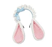 Hrtyvhin Lop-Eared Rabbits Headband for Women Costume Accessories, White