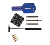 Hrtyvhin Multi Purpose Watch Link Band Replacement Set Includes Compact Tools Adjustments on Different Watches Watch Strap Replacement Set