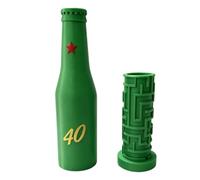 Hrtyvhin Note Container with 3D Printed Maze Opening, Dark green 40
