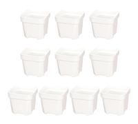 Hrtyvhin Of 10pcs Practical Drainage Hole Pots for Succulents Smooth Texture Decorative Plant Containers Indoor Plant Containers