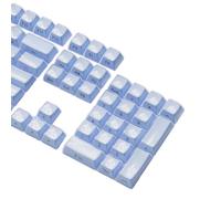 Hrtyvhin PBT Blend Translucent Keycap Bundle Side-Printed OEM Profile 113-Piece Coverage for Makeover Play Keyboard Customization Keycaps Side Print Translucent Jelly Keyset Oem Desk