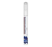Hrtyvhin Permanent Fabric Pen 2mm Line Wide Quick Dry Water Resistant White Fabric Marker for Clothing Bag Shoe Coloring Drawing Textile Paint Pen