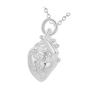 Hrtyvhin Pet Cenotaph Chain Highlighting Openable Structural Heart Plan Rustless Cremation Jewelry with Hidden Compartment Cenotaph Chain Charm