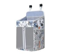 Hrtyvhin Practical Baby Bedsides Hanging Storage Bag For Diapers Bottles Toy Sturdy Oxford Cloth Organizers With Pockets Baby Bedsides Hanging Storage Bag