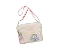Hrtyvhin Practical Casual Crossbody Purse with Badge Space Display Nylon Shoulder Bags for Individualistic Expression Trendy Student Bag
