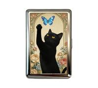 Hrtyvhin Practical Metal Card Organizers with Delicate Art Design Traditional Art Storage Case for Secure Storage Old Fashion Card Case