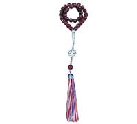 Hrtyvhin Prayer Beads Rosary Prayer Glass Texture Beads Suitable for Various Occasions Religious Jewelry for Muslims
