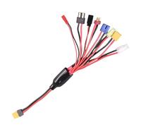 Hrtyvhin Professional 8Port XT60H Battery Charging Wire for Remote Models Multiple Device Charging Heavy Duty PVC Coating Long Last Way UAV Battery Cable