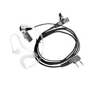 Hrtyvhin Professional Communication Earpiece with Air Transmission Tube Tall Resistance Safe Mounting for Busy Workplaces Permanent ABS Metal Radio Headphones