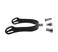 Hrtyvhin Professional Horse Spur with 4 Interchangeable Head Aluminum Alloy Horses Riding Accessories Boot Decoration