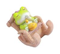 Hrtyvhin Resin Frog Cellphone Stand With Lovely Design Double Purpose Desk Phone Holder Bracket For Video Watching Frogs Phone Stand Cute Decoration