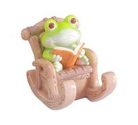 Hrtyvhin Resin Frog Cellphone Stand With Lovely Design Double Purpose Desk Phone Holder Bracket For Video Watching Frogs Phone Stand Cute Decoration