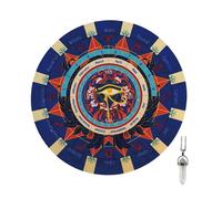 Hrtyvhin Rubber Mystical Pendulums Mat Dowsing for Star Sign Readings, for Table Game Metaphysical Use Gaming