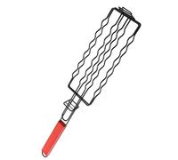 Hrtyvhin Rustproof Spirals Grills Clamp Barbecue Grilling Press Tool Designs for Uniform Cooking of Sausages Kebabs and Cut Meats Camping Grills Clamp, Sausage mesh black