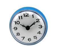 Hrtyvhin Shower Wall Analog Clock with Suction Cup Mount, Blue