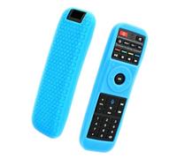 Hrtyvhin Silicone Remote Cover with Honeycomb Grip, Fluorescent blue
