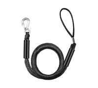 Hrtyvhin Single Hook Dock Bungees Shocked Absorbing Boats Line with Buoyance Tube and Rusts Proof Hook for Dock Mooring Motorboats Line Mooring Rope, Black