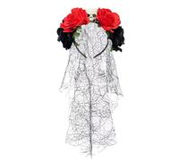 Hrtyvhin Skeleton Hand Veil Skull Headpiece Day Of The Death Hairband For Costume Parties Stage Performances And Festival Event Roleplay Party Headpiece