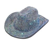 Hrtyvhin Sparkling Fedoras Embellished Heavy Crystal Hat For Bachelorette Party Fedoras Bride For Actor Actress Fashionable Black
