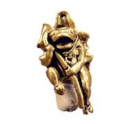 Hrtyvhin Sturdy Brass Paracord Pendant with High Strength 250kg Capacity for Outdoor Enthusiasts and Fashion Accessories Individualized Frogs Design Paracord