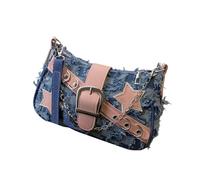 Hrtyvhin Stylish Handbag With Star Pattern Shoulder Crossbody Bags With Chain Strap Aesthetic Underarm Purse For Trendy Women Trendsetting Gift Bag