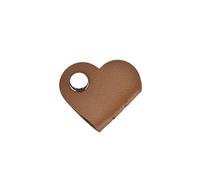 Hrtyvhin Stylish PU Leather Cord Winder Heart Shaped Cable Organiser Data Storage Tool For Headphones Charging Wire Earphone Management