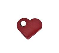 Hrtyvhin Stylish PU Leather Cord Winder Heart Shaped Cable Organiser Data Storage Tool For Headphones Charging Wire Earphone Management