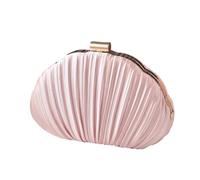 Hrtyvhin Stylish Shell Design Purse for Women Practical Polyester Shoulder Bag with Chain Strap Evening Party Essential Clutch Handbag